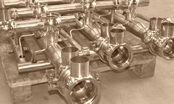 Piping for valve cluster - Ventilbatteri
