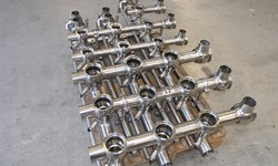 Piping for valve cluster